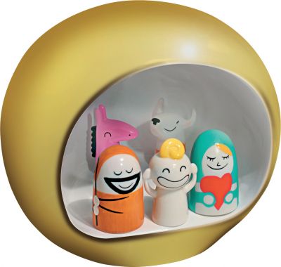 AMGI10 GD Group Weihnachtskrippe Gold  Alessim EINZELSTÜCK